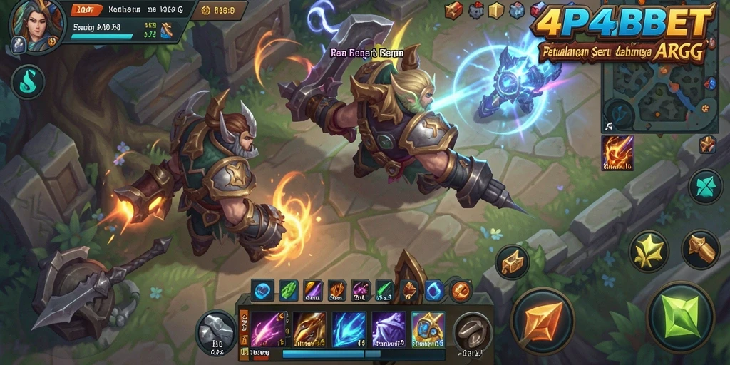 Tampilan gameplay ARPG penuh aksi dan petualangan di 4P4PBET.