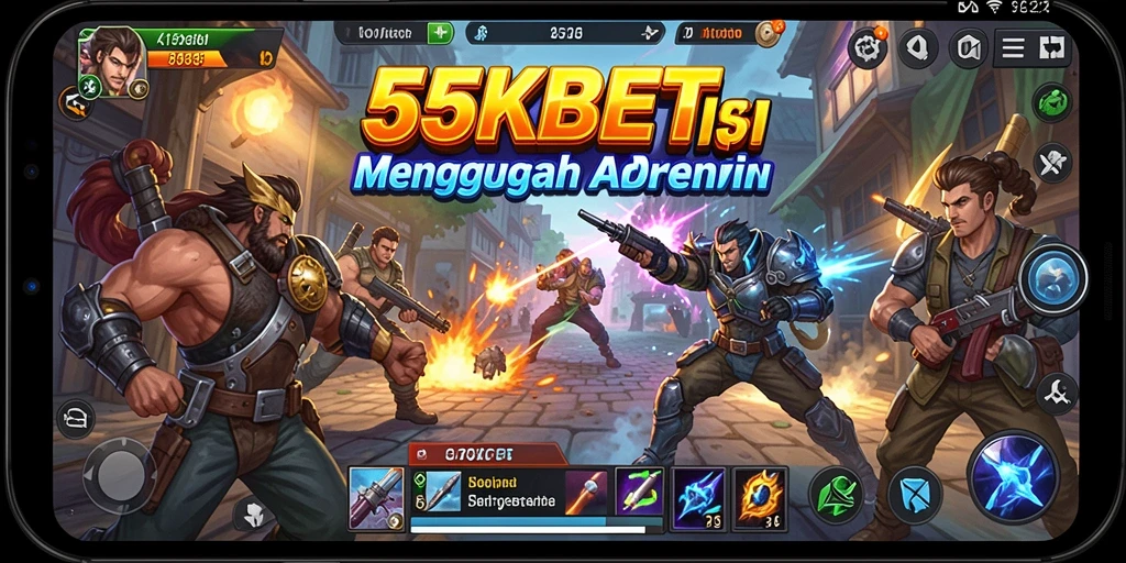 Tampilan gameplay menarik dari 55KBET yang menonjolkan strategi yang kompleks.