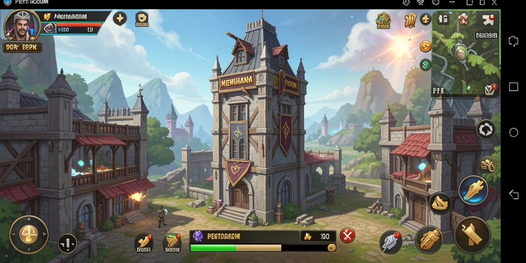 Tampilan gameplay menakjubkan A200M dalam pertarungan Tower Defense.