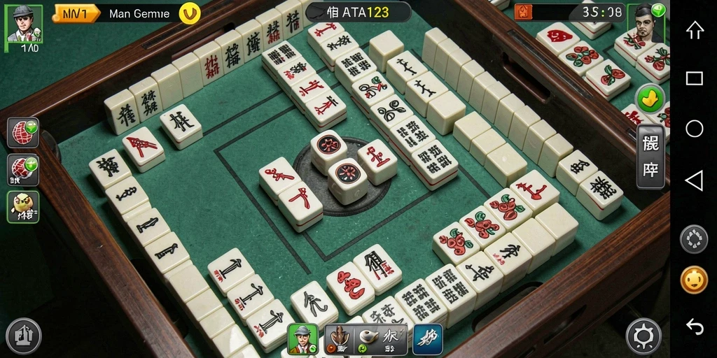 Tampilan gameplay BATA123 dengan grafis Mahjong yang menawan.