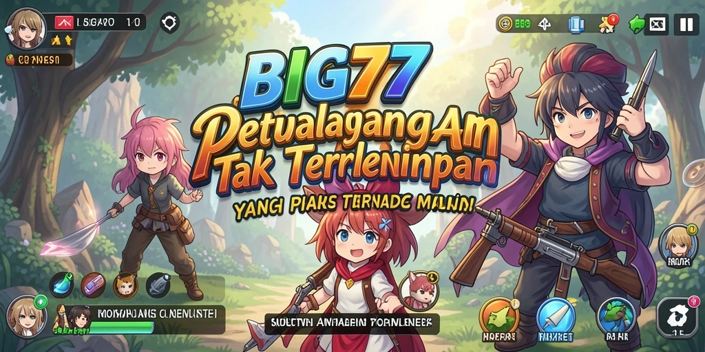 Screenshot menunjukkan aksi seru dalam game Anime BIG77.