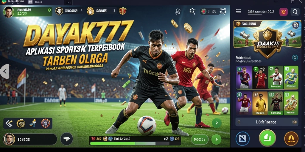 Tampilan screenshot utama DAYAK777 menampilkan fitur taruhan olahraga yang menarik.