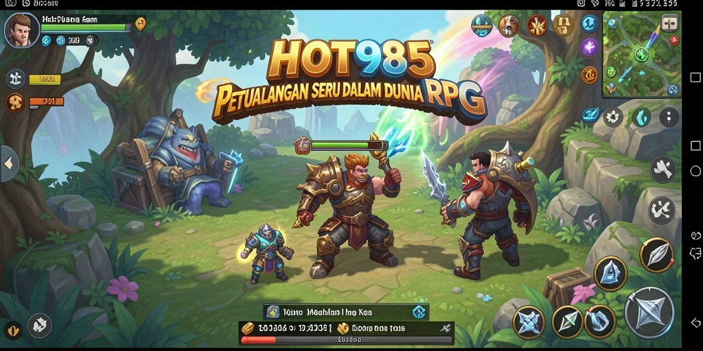 Tampilan gameplay RPG HOT985 yang seru dan mendebarkan.