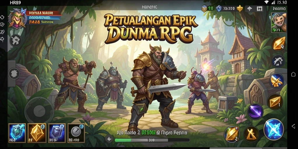 Gameplay RPG menantang dengan grafis menawan di <strong>HR89</strong>.