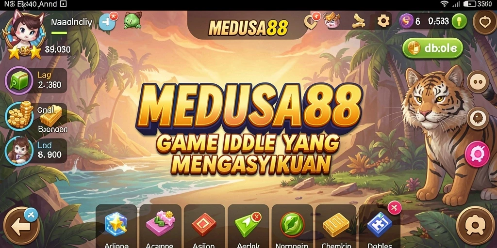 Tampilan gameplay MEDUSA88 yang adiktif dan penuh warna.