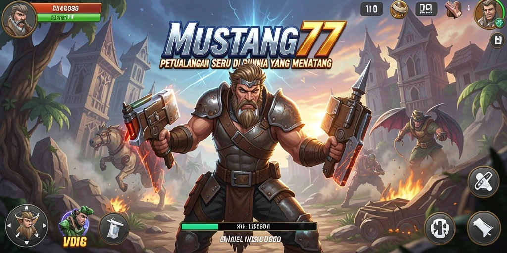 Tangkapan layar MUSTANG77 menampilkan petualangan dalam dunia yang penuh warna.