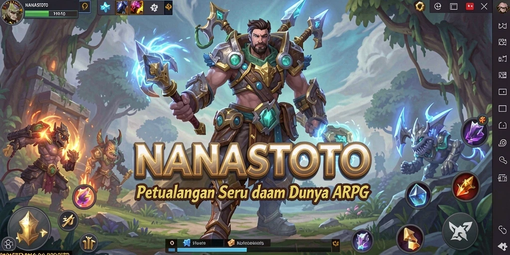 Tangkapan layar gameplay NANASTOTO dengan aksi pertarungan yang seru.