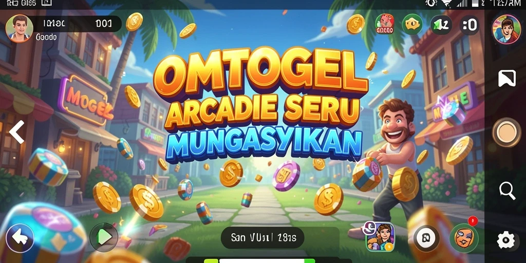 Screenshot gameplay OMTOGEL dengan tantangan Arcade yang seru.