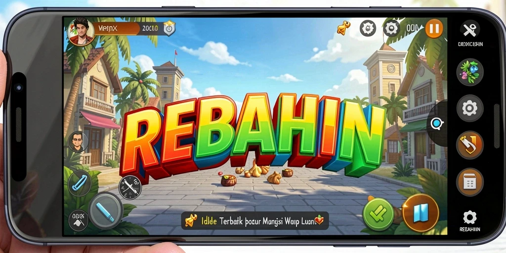 Tampilan gameplay <strong>REBAHIN</strong> yang menarik dan penuh warna.