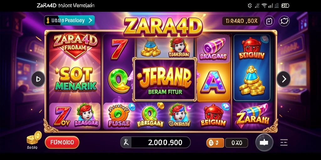 Gameplay ZARA4D yang menarik dengan berbagai fitur slot.